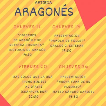 Programación cultural Diciembre 2019